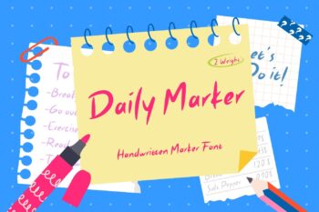 Handwritten Market Font