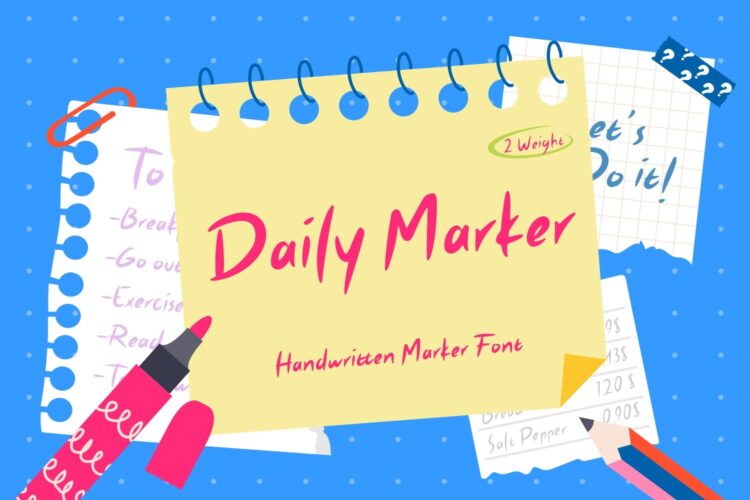 Handwritten Market Font