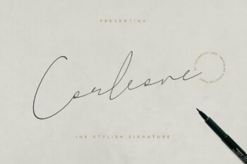 ink stylish signature font