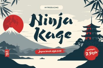 Japan Brush Style Font