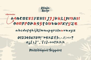 Japan Brush Style Font