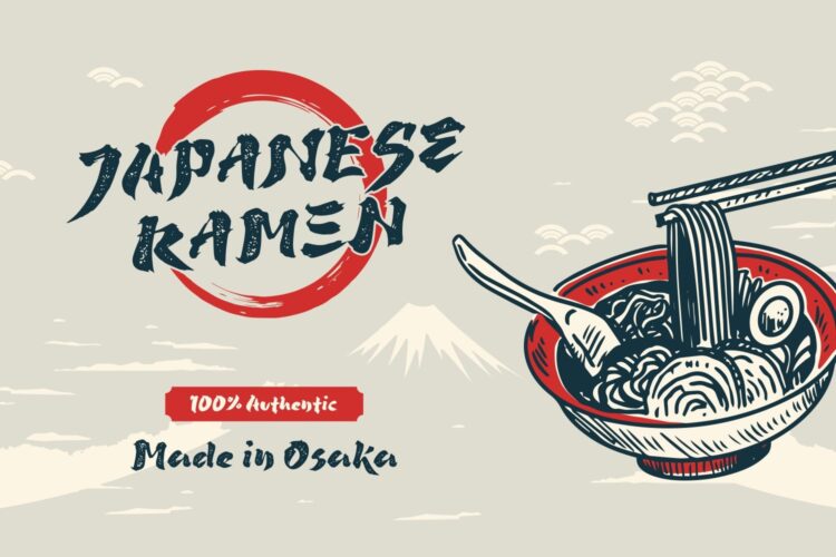 Japan Brush Style Font