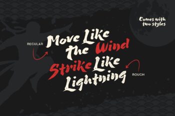 Japan Brush Style Font