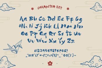 Japan Brush Style Font