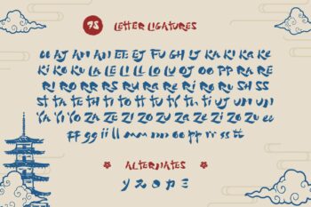 Japan Brush Style Font