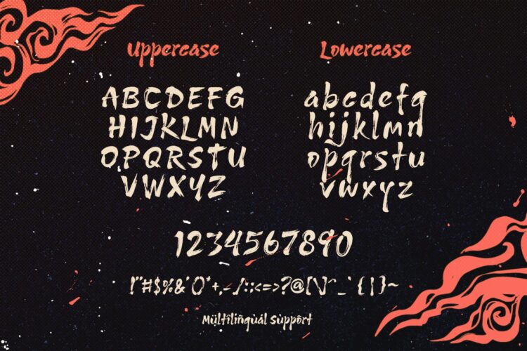 Traditional Brush Font