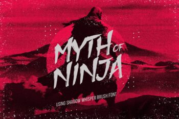oriental handmade brush font