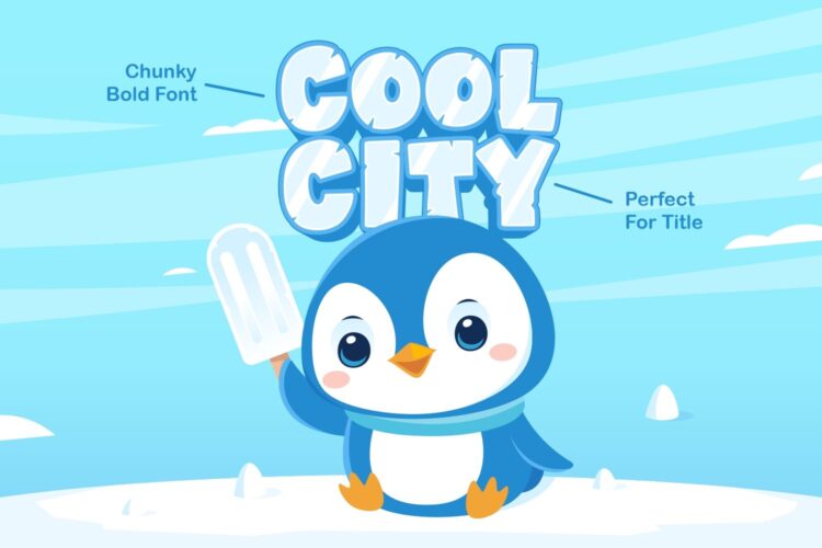 playful display font